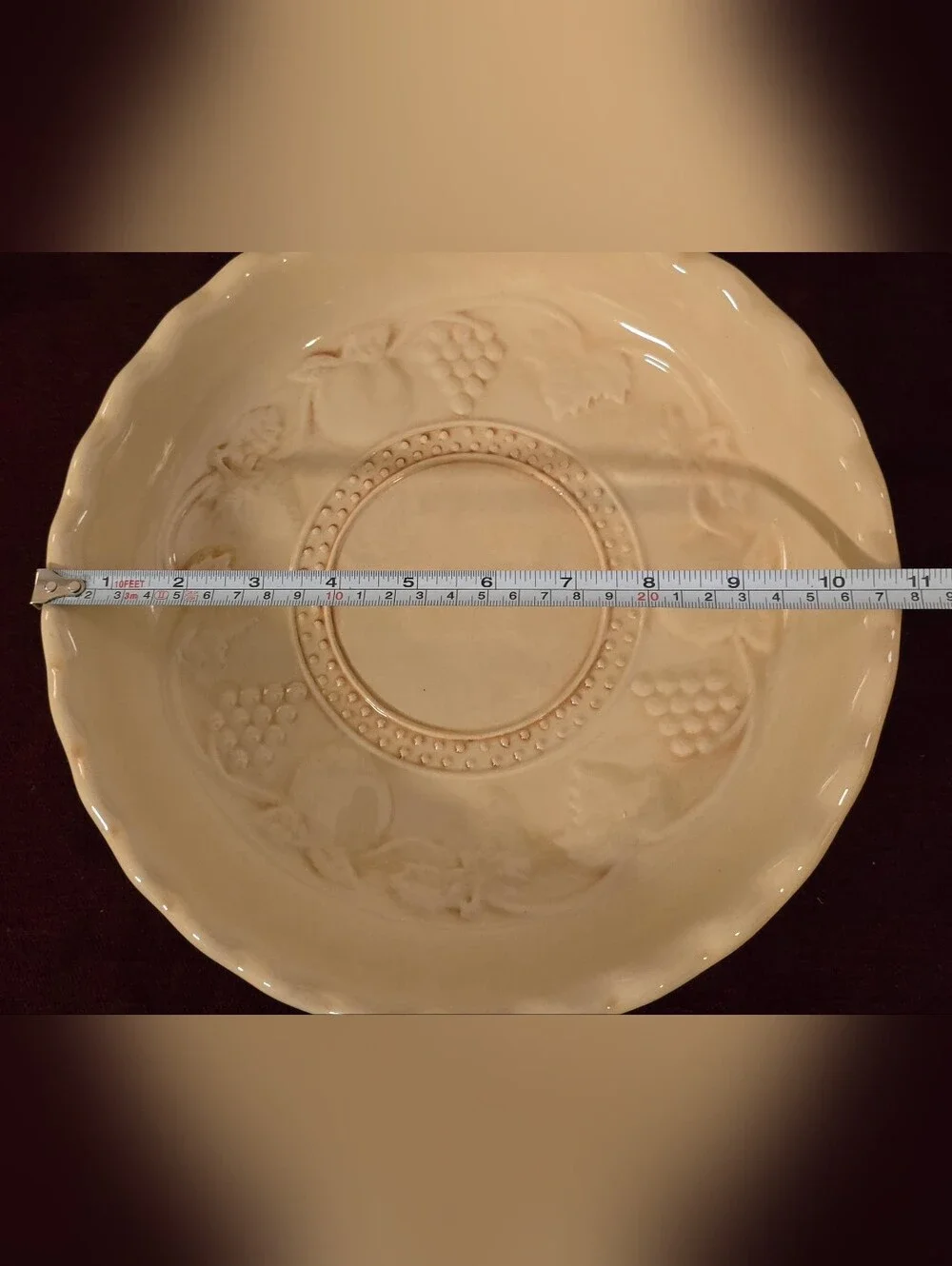 Vintage embossed fruit